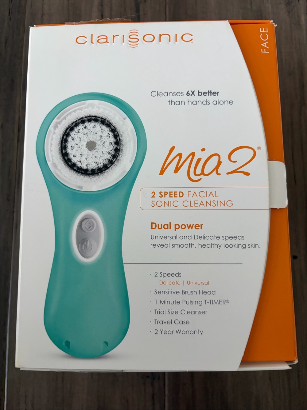 Clarisonic Mia 2 - sonic facial cleansing brush system